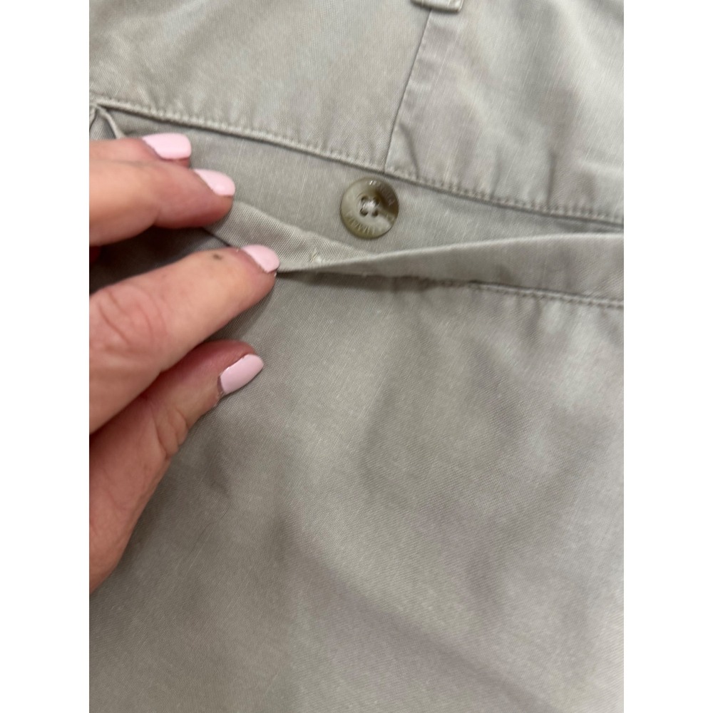 Columbia Mens Tan Khaki Cargo Shorts Pleated Side Elastic Vintage Utility Dad 40 - Picture 8 of 13